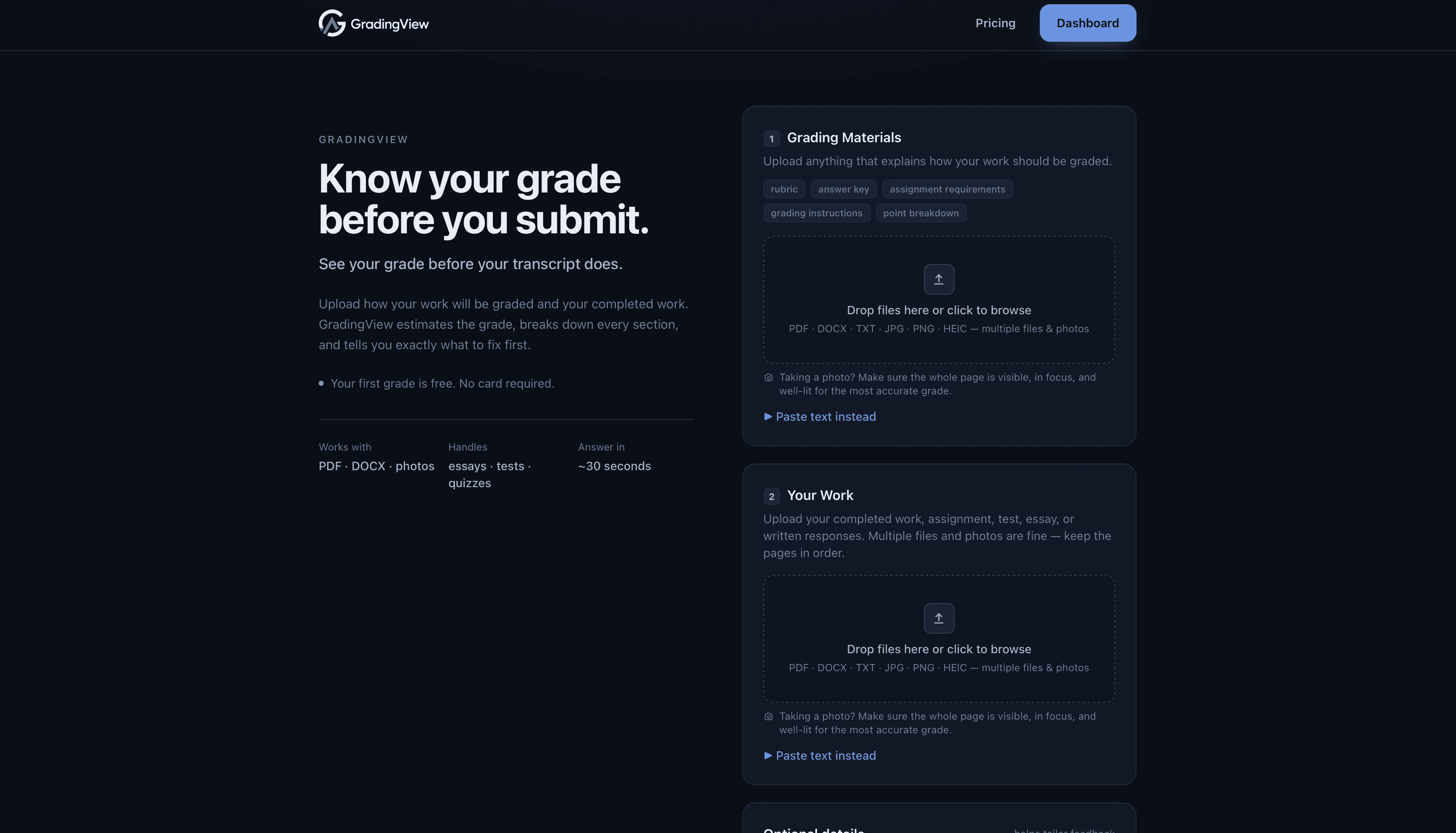 GradingView
